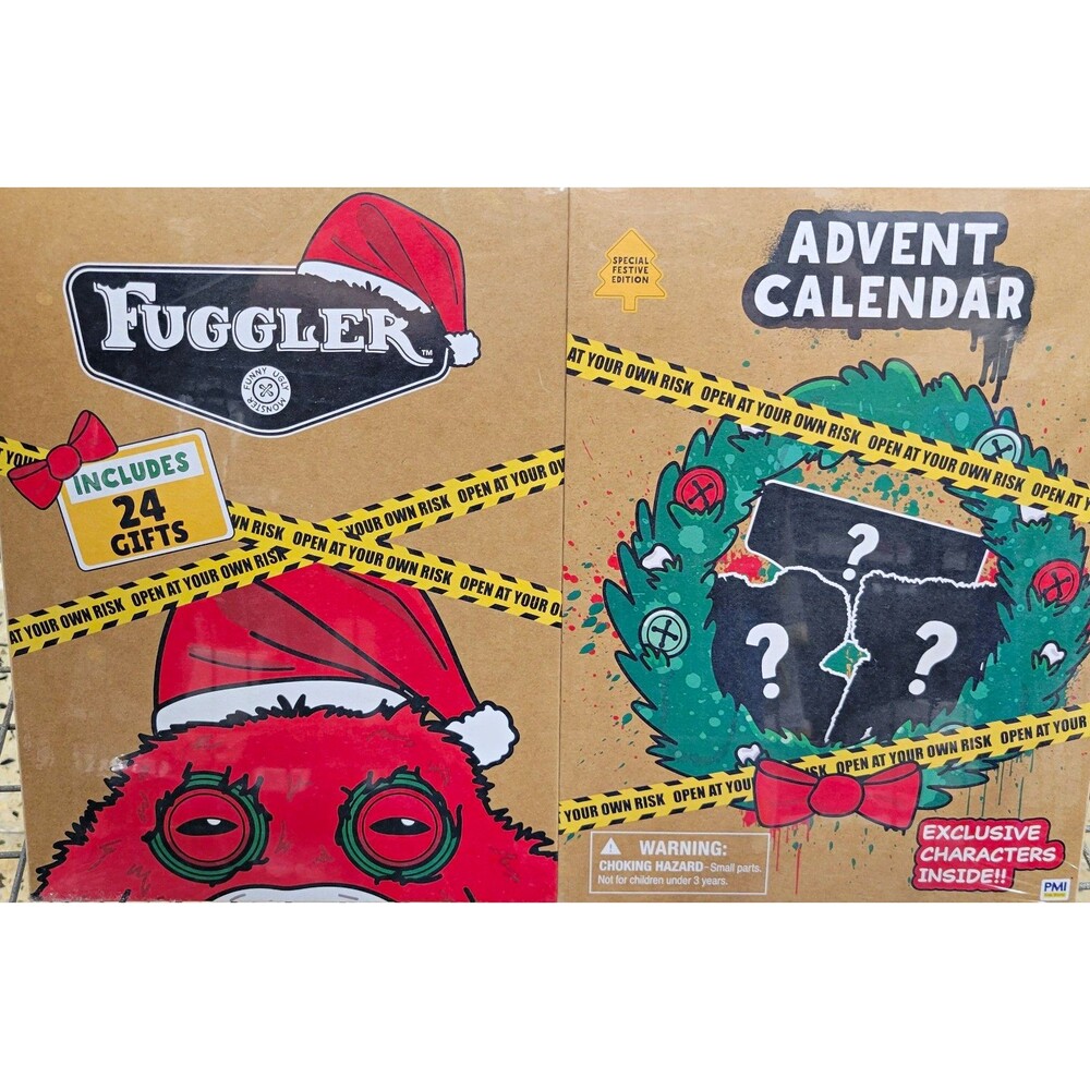 NIB Fuggler Special Edition Christmas Advent Calendar w/ 24 Gifts
